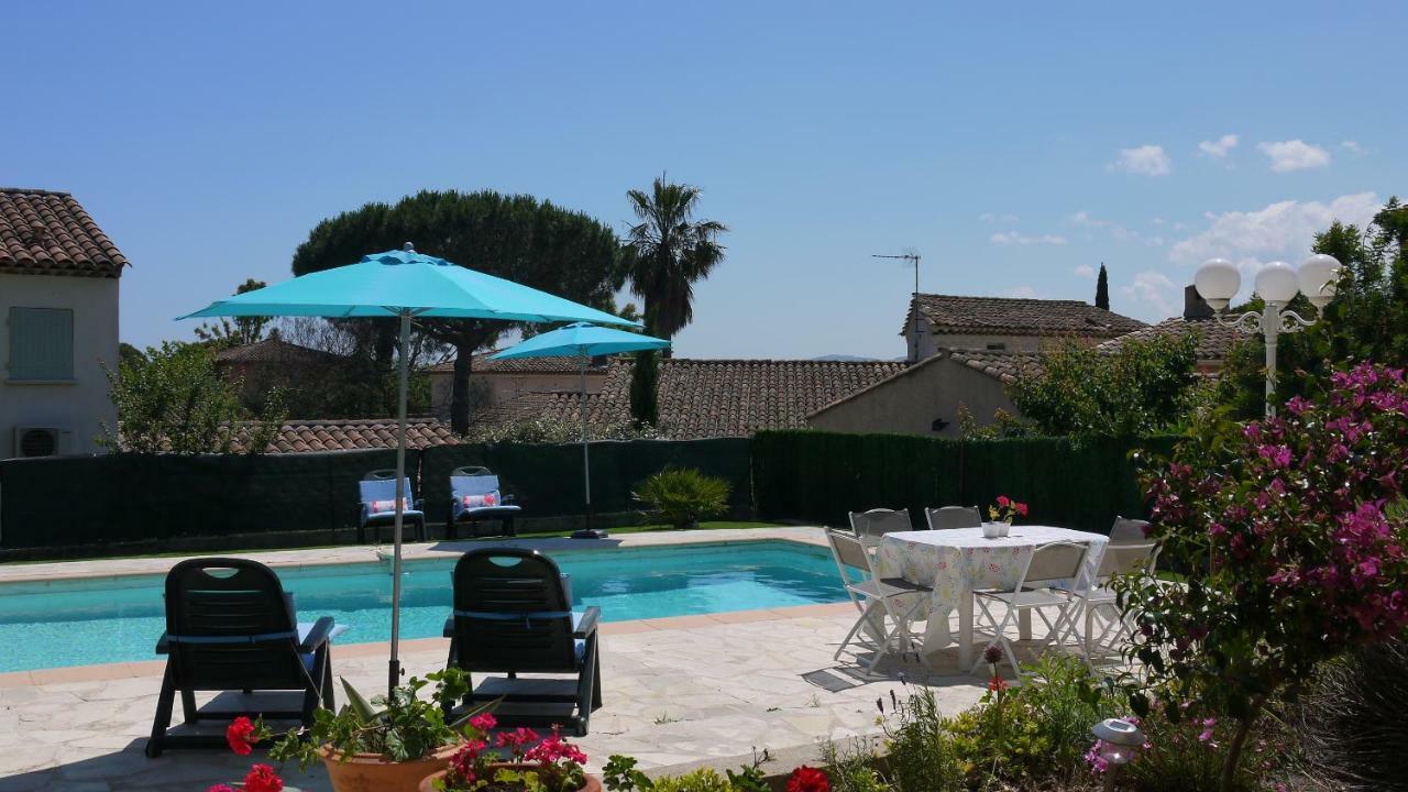 Grand Appartement Dans Maison Avec Piscine Privee Frejus Bagian luar foto