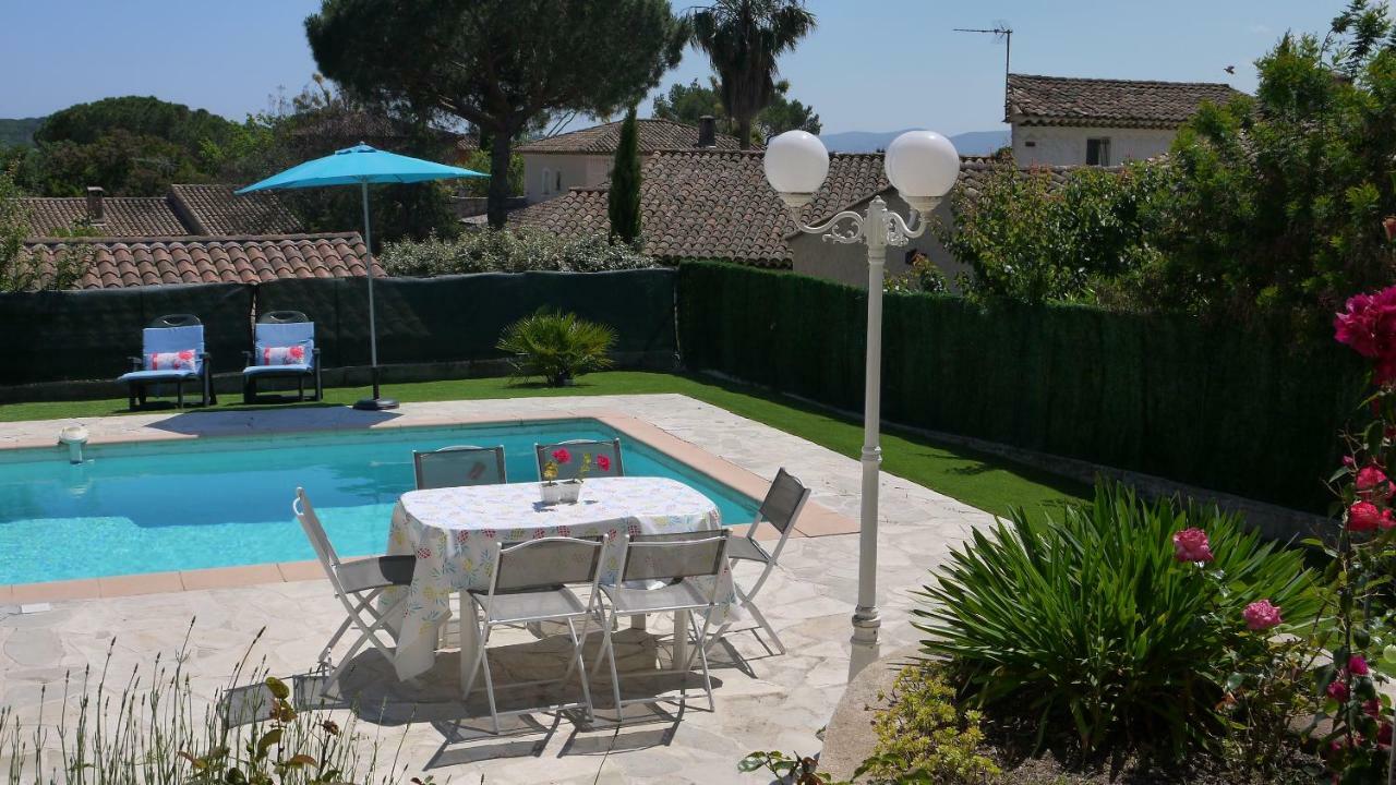 Grand Appartement Dans Maison Avec Piscine Privee Frejus Bagian luar foto